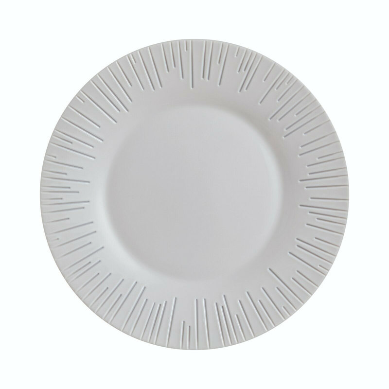 Luminis 22cm Tempered Glass Salad or Dessert Plate, Set of 6, Grey