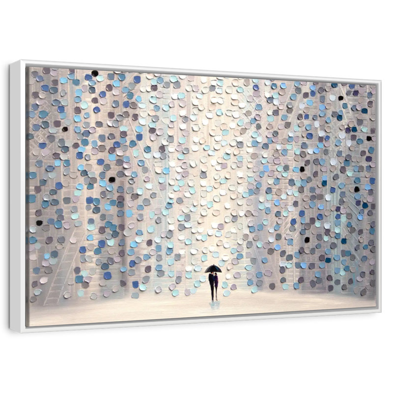 Promenez-vous ensemble, Cadre flottant blanc, 43 po x 29 po