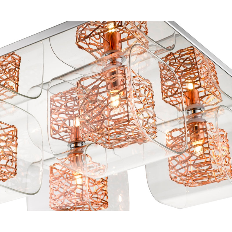 Kidsgrove Flush Mount, Copper