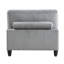 Fauteuil de salon en velours côtelé gris