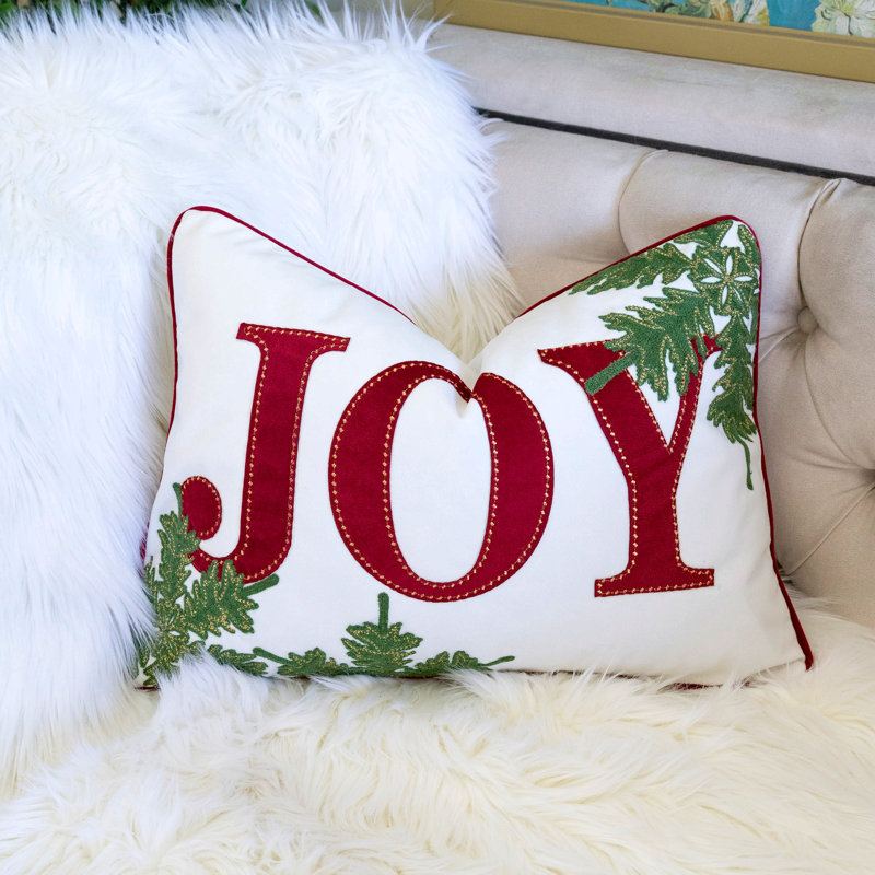 Coussin Joy en Noël brodé Joy