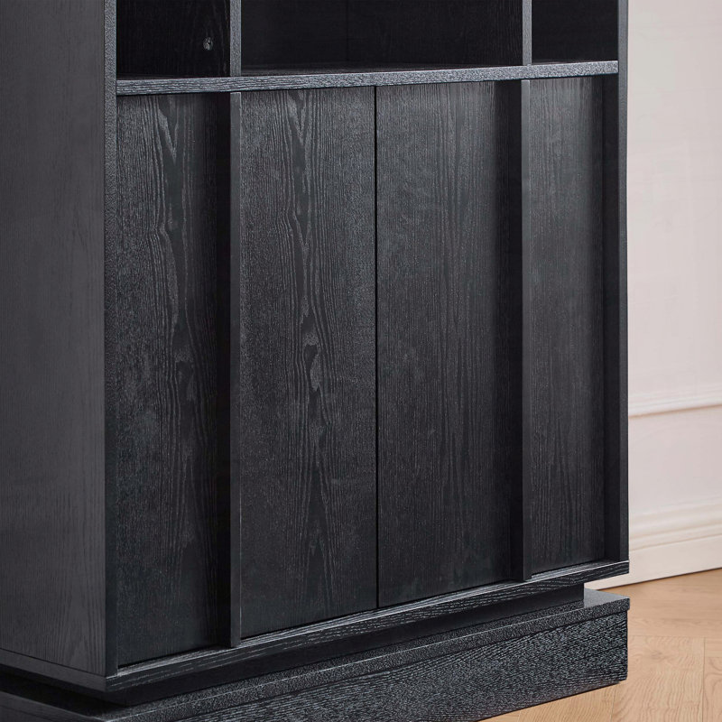 Buffet avec rangement, Noir