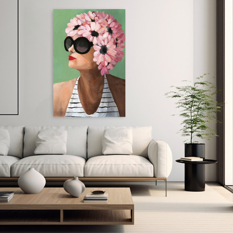 Pucker, rétro, été, art tropical, H 60 po x l 40 po