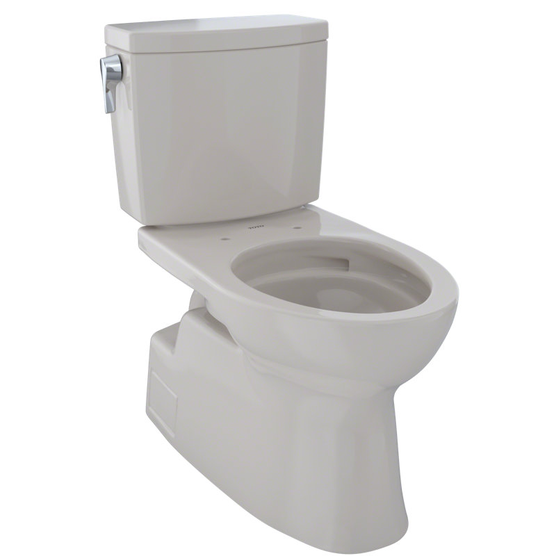 TOTO® Vespin® II 1G® Two-Piece Elongated 1.0 GPF Universal Height Skirted Design Toilet with CEFIONTECT, Sedona Beige