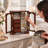 Vintage Jewelry Box with Mirror, Wooden Jewelry Organizer and Storage Case for Women，Brown