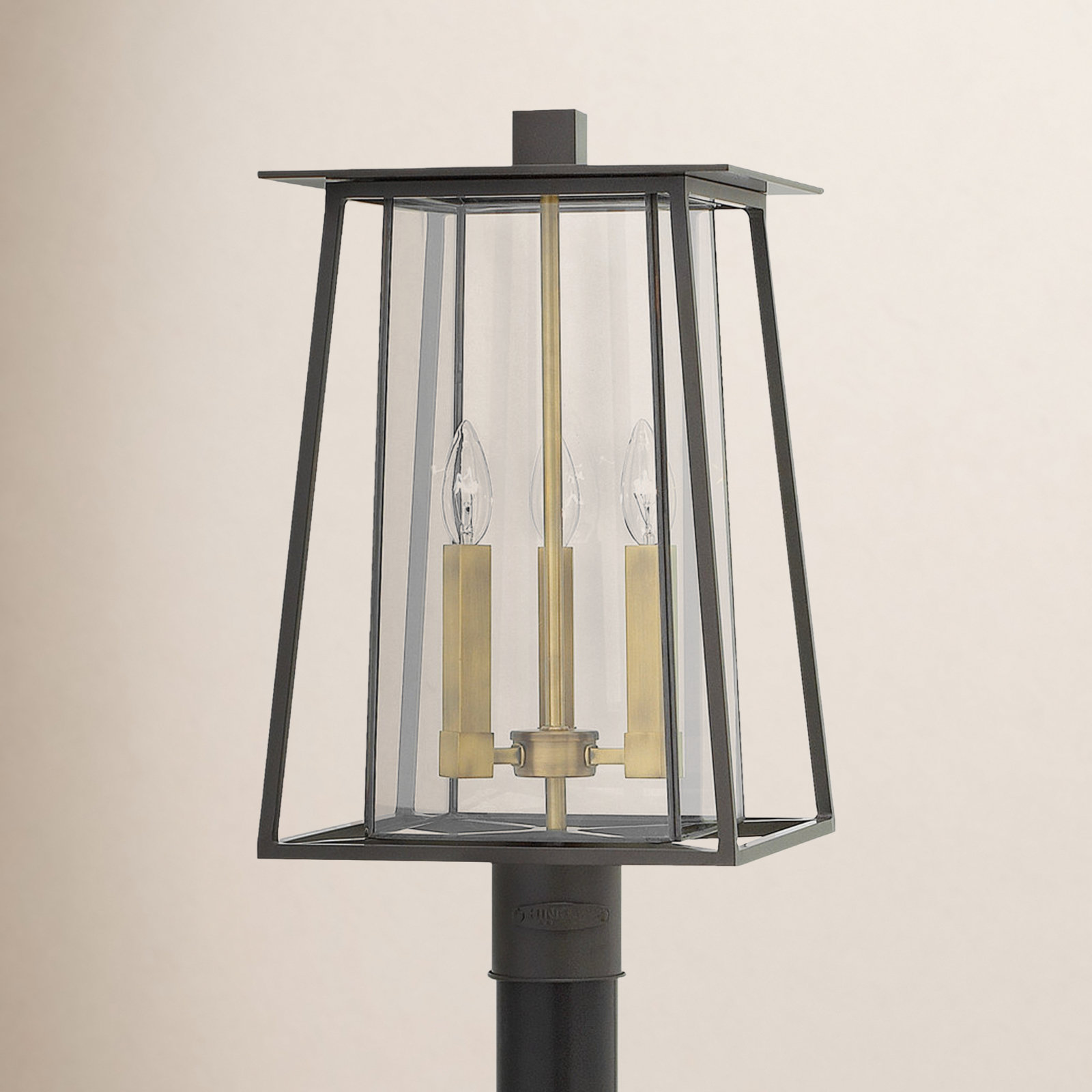 Becket 3-Light Outdoor Lantern Head, Buckeye Bronze