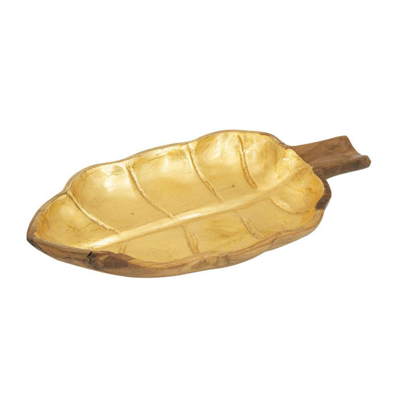 Assiette décorative en bois massif Bayuk