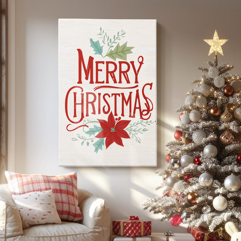 Eve of Ruby Snow-Premium Gallery Wrapped Canvas, 12" H x 8" W