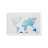 MasterVision 24" x 36" world Map Dry Erase Whiteboard, Magnetic & Wall Mounting, Includes Marker, Eraser & Magnets, White Wood Frame