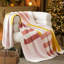Double Stitch 100% Cotton Soft Knit Throw for Couch Geometric Pattern-108939590-108939589