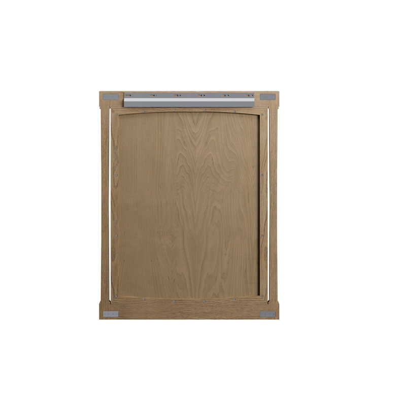 Kinnsden Mirror, 38" x 30", Weathered Oak