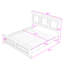 Lit plateforme avec tête de lit Vintage-70068409-70068410