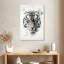 Tête de tigre Brampt noir et blanc-108371163