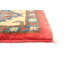 Tapis unique en laine noué à la main de style Ouzbék Gazni des années 2010 de 6 pi 3 po x 9 pi 9 po rouge Kamaris