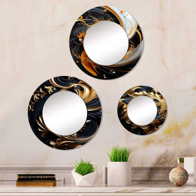 Loriga Metal Round Mirror