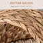 Lit surélevé pour chat avec literie moelleuse, panier rotatif, espace intérieur charmant, H 24 po, coussin brun, maison