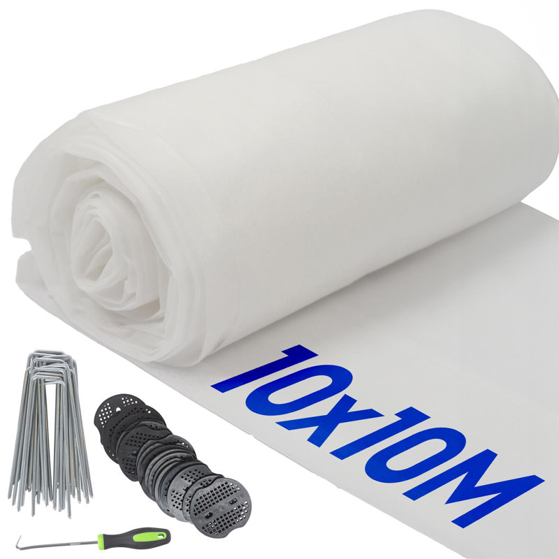 Harbour Housewares 30gsm Plant Fleece Frost Protection Set - 10M x 10M (5 Rolls)