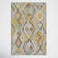 Chopin Select Allegro Handmade Shag Wool Gray/Yellow/Brown Area Rug-933349455
