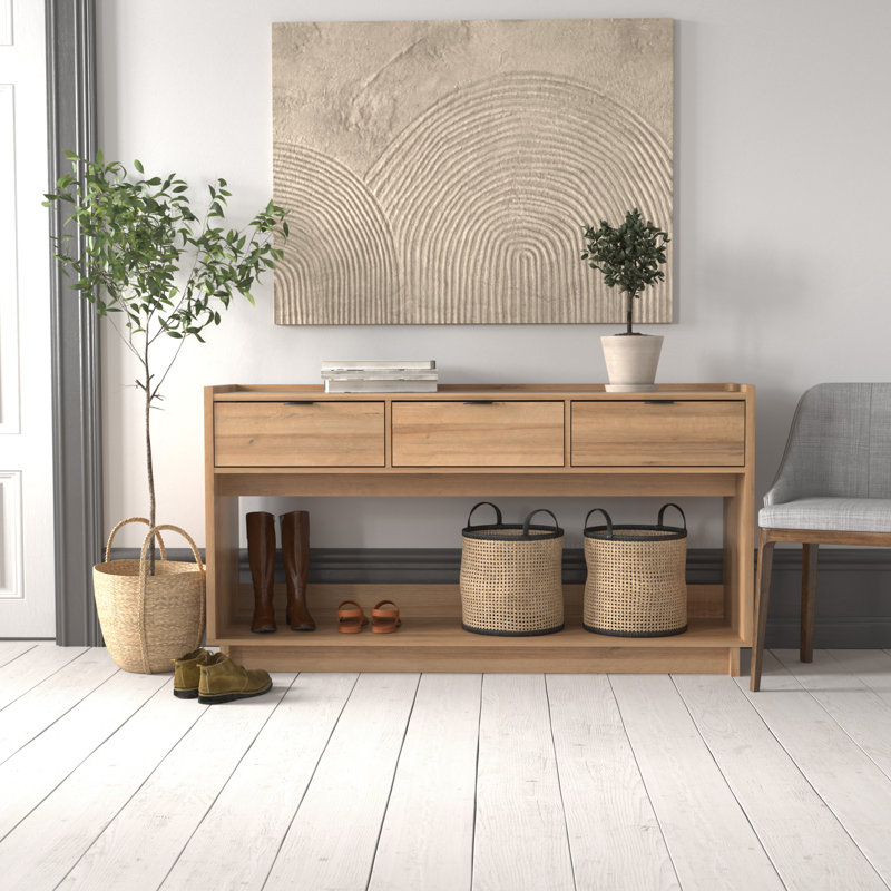 Chaunta 3 Drawer Entryway Console Table - Wade Logan®