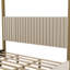 Lit plateforme à baldaquin avec tête de lit et structure en métal Upholstery-2141550092