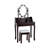 Makeup Dressing Table with Touch Switch Lighted Mirror and Cushioned Stool-1509768130