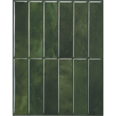 Peel and Stick Gel Backsplash Tile Morocco 11.5'' x 9'' (Set of 4)