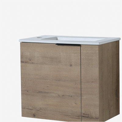 Coiffeuse pour salle de bain avec cuvette de salle de bain 22 pouces, convient aux petites salles de bain, coiffeuse flottante avec porte, petite coiffeuse avec cuvette de salle de bain, 22 x 13