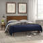 Kiesel Mid-Century Inspired Wood Platform Bed frame with Headboard-2055385727