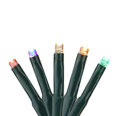 LED 8-Function Cluster Christmas Lights - Multi-Color - 20 Ft Green Wire - 240Ct
