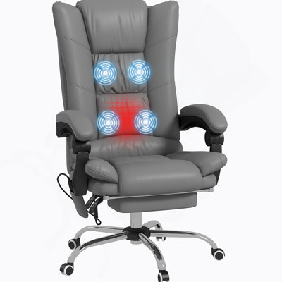 Chaise de bureau Vinsetto Vibration Massage