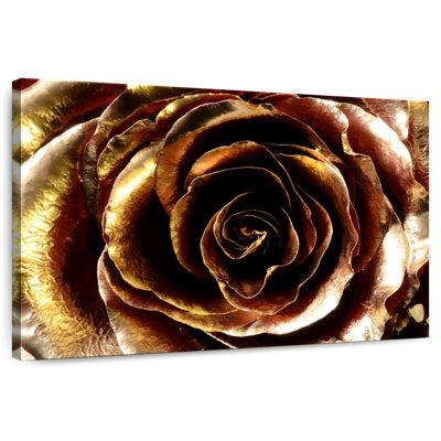 Gold Painted Rose