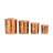 Oxidized Stainless Steel Canister Set