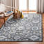 Tapis intérieur/extérieur gris foncé/ivoire oriental Slesnick-2129646722