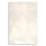 Osumi Hand Tufted Geometric Area Rug in White