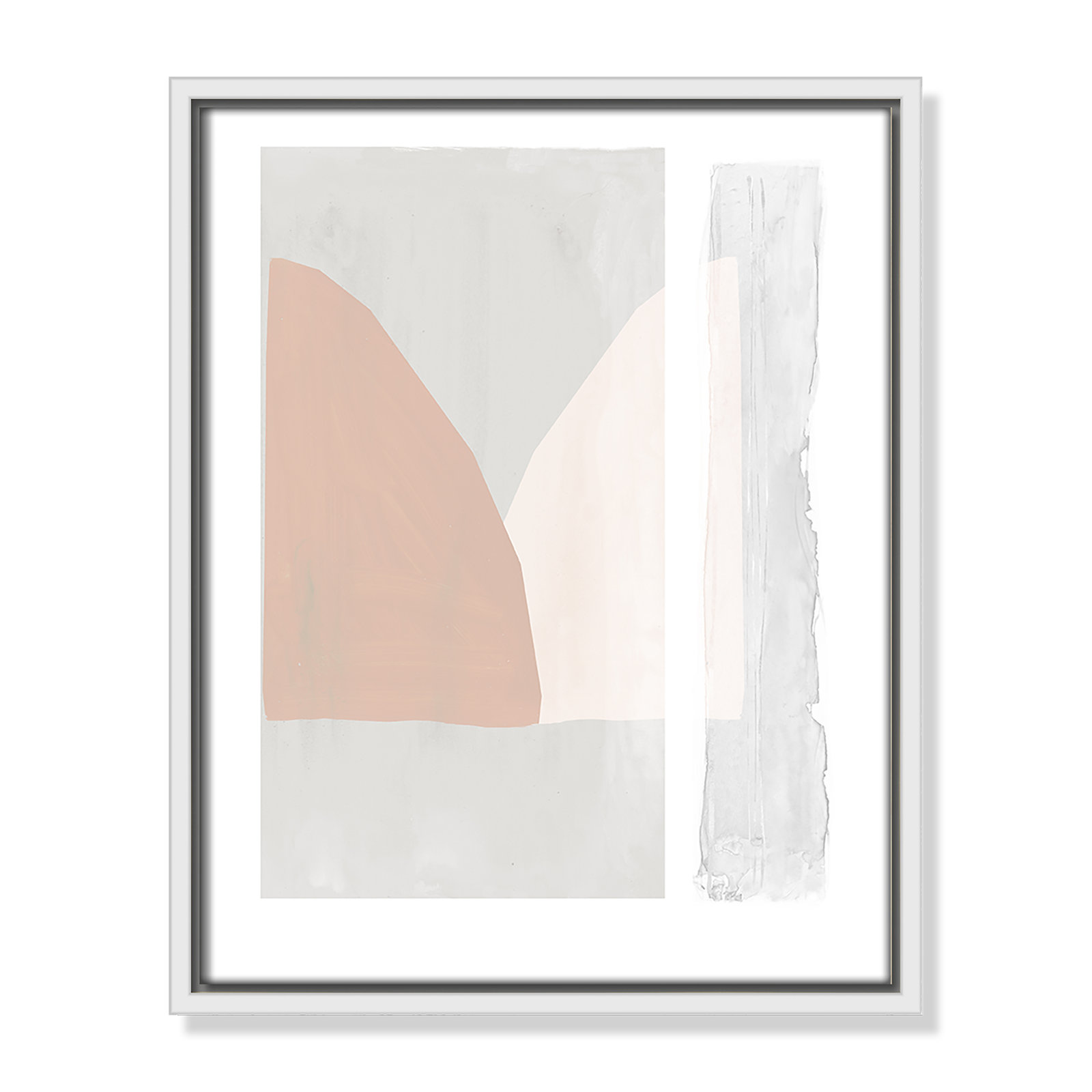 Lora "Soft And Light" Print by Tom Reeves, 15.5" H x 12.5" W x 2" D, White Framed Canvas