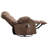 Oversized Massage Swivel Recliner Chair with Lumbar Heating for Living Room Rocker Recliner with Cup Holders and USB Charge Port, for Adult-603546954