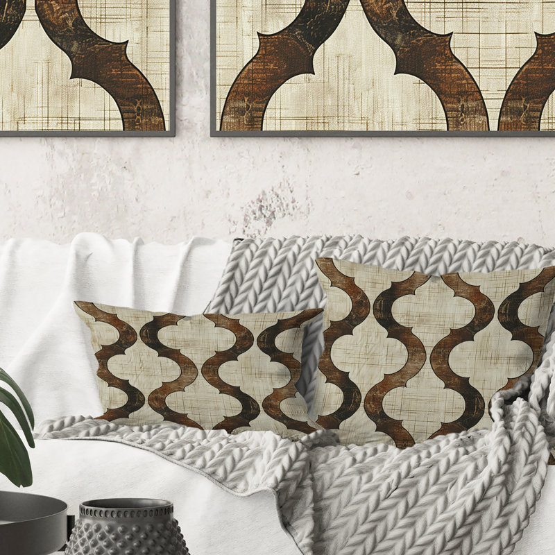 Motif lombaire brun et beige Ogee