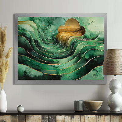 Wessels Emerald Optical Play Of Maze - Maze Wall Art
