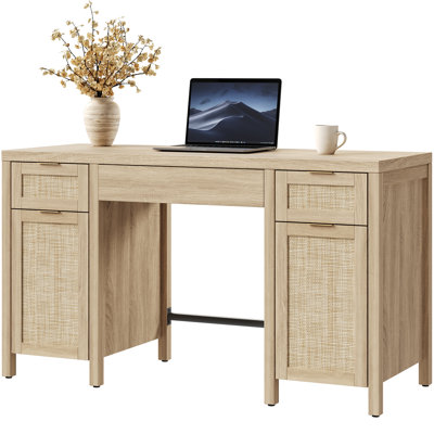Bureau de rangement avec tiroirs Boho