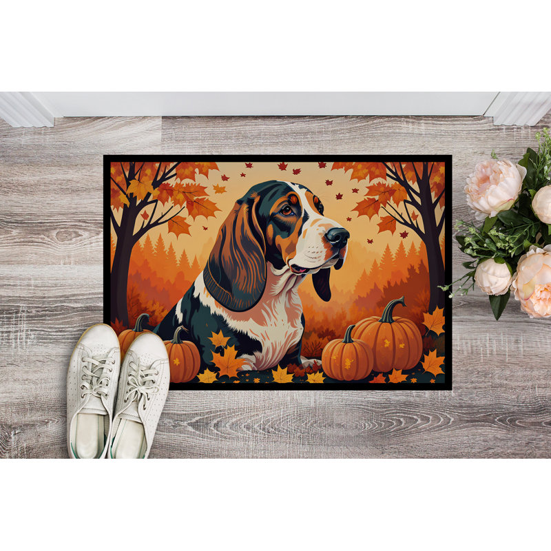 Tapis d'intérieur ou d'extérieur Basset Hound, L 24 po x L 36 po
