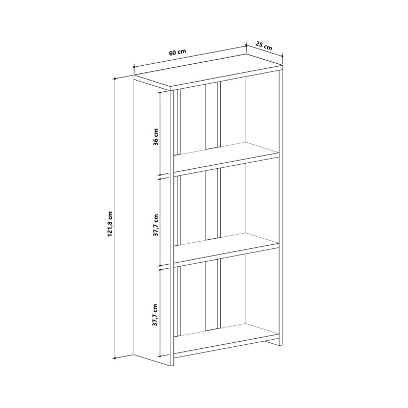 Koeller 307.34cm H x 151.89cm W Standard Bookcase, White