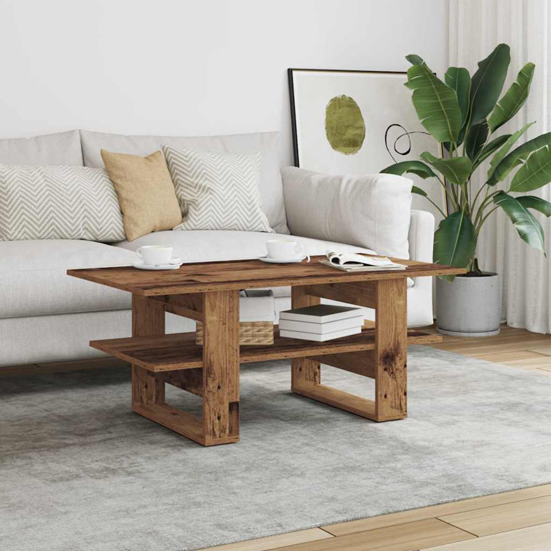 Table basse Table basse en bois d'ingénierie, Bois ancien