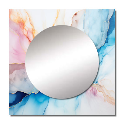 Lovorka - Abstract Shapes Square Mirror Wall Decor For Bedroom