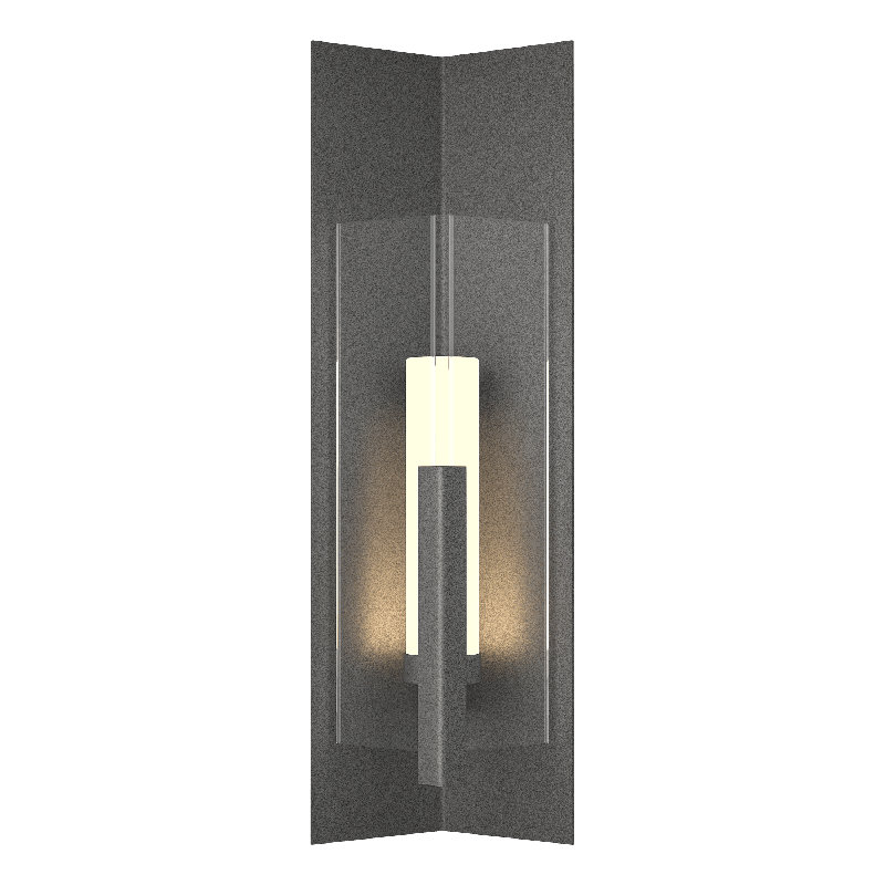 Applique murale en acier Summit, Fer naturel, Transparent, H 34 po x l 11,1 po x P 8,5 po