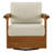 Solid Acacia Wood Swivel Patio Armchair