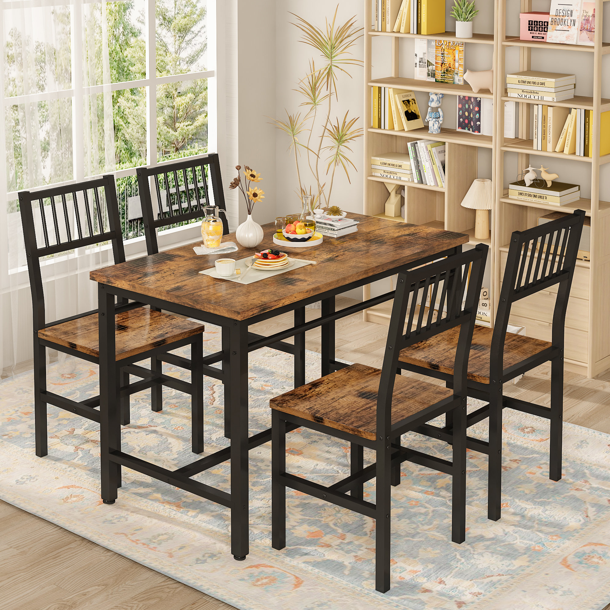 17 Stories Jayasekera Rectangular 23.6'' L x 47'' W Dining Set ...