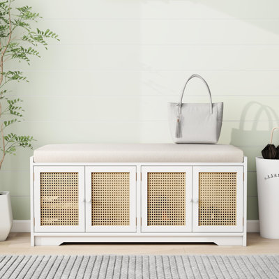 Adayla Storage Bench with Cabinet