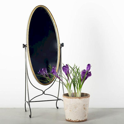 Muscadel Metal Flat Floor Mirror