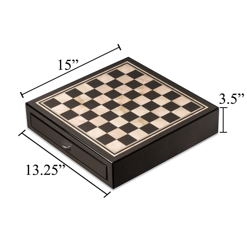 Jeu d'échecs noir Dylon