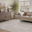Tapis lavable floral beige doux avec envers antidérapant pour salon, chambre à coucher-727785146-727892803